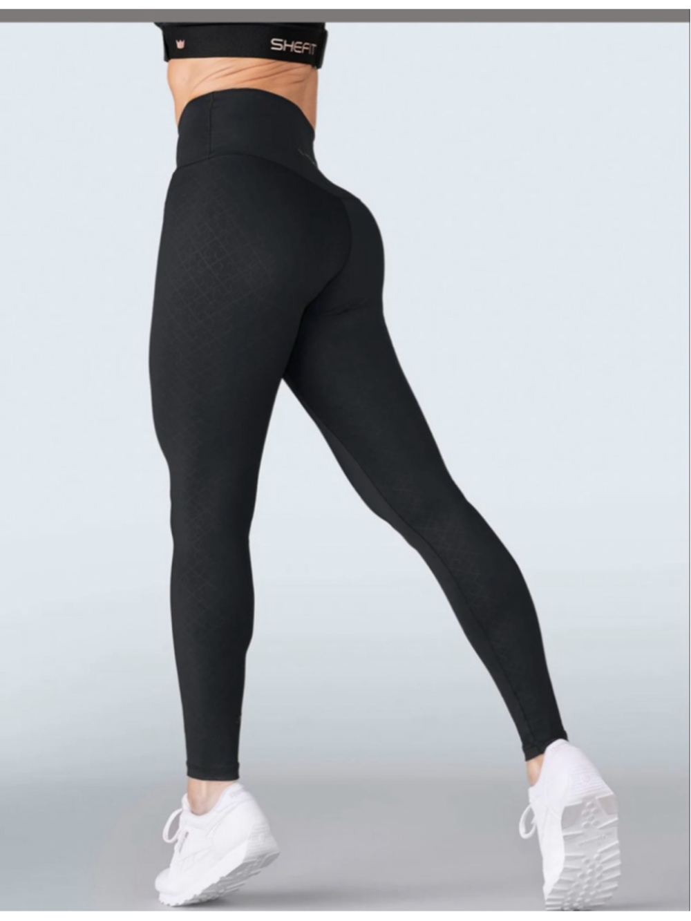 Women's SHEFIT Black Luxe Leggings S